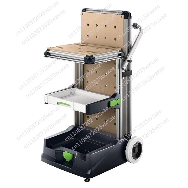 Mobile workbench, multifunctional woodworking folding and handling tool cart