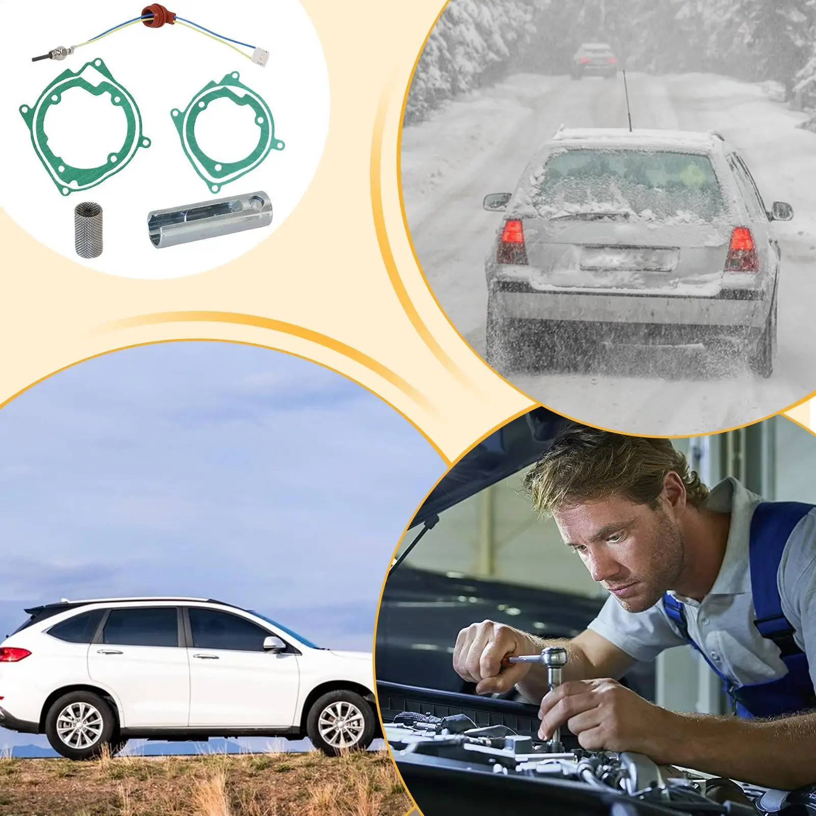 

Heater Glow Plug Parking Heater Gaskets 2-5kw Parts Accessories For Spark Removal Thread Extractor Car Truck Boat Parking