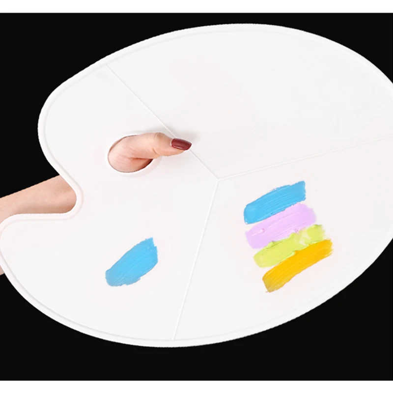 1 قطعة لوحة ألوان صينية الصباغ الأطفال رسم اللعب مكتب اللوازم التعليمية لطلاب الفن المبتدئين سهلة التنظيف TMZ #4