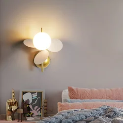 Macaron Wall Lamps Colorful Acrylic Glass Ball Interior Decor Bedside Children's Room Corridor Sconces Lighting Fixtures