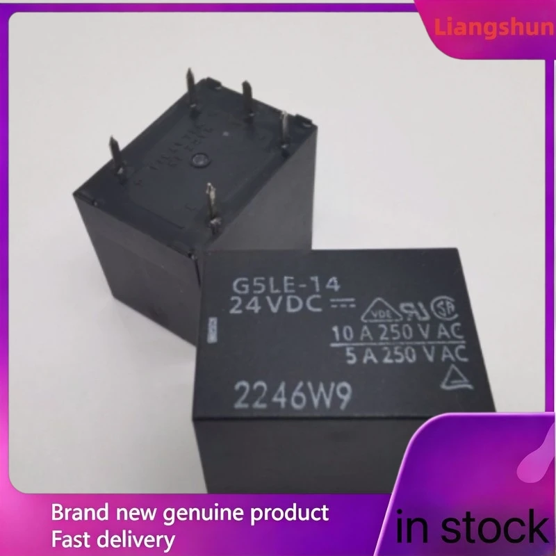 New 5pcs/lot  100% original genuine relay:G5LE-14 12VDC 5pins 10A