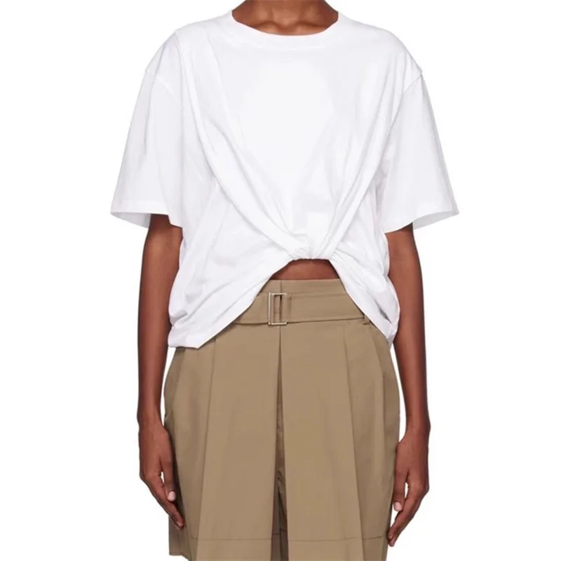 camiseta-de-manga-corta-asimetrica-doblada-jersey-elastico-de-punto-con-cuello-redondo-top-corto-y2k-novedad-de-primavera-2024-envio-gratis