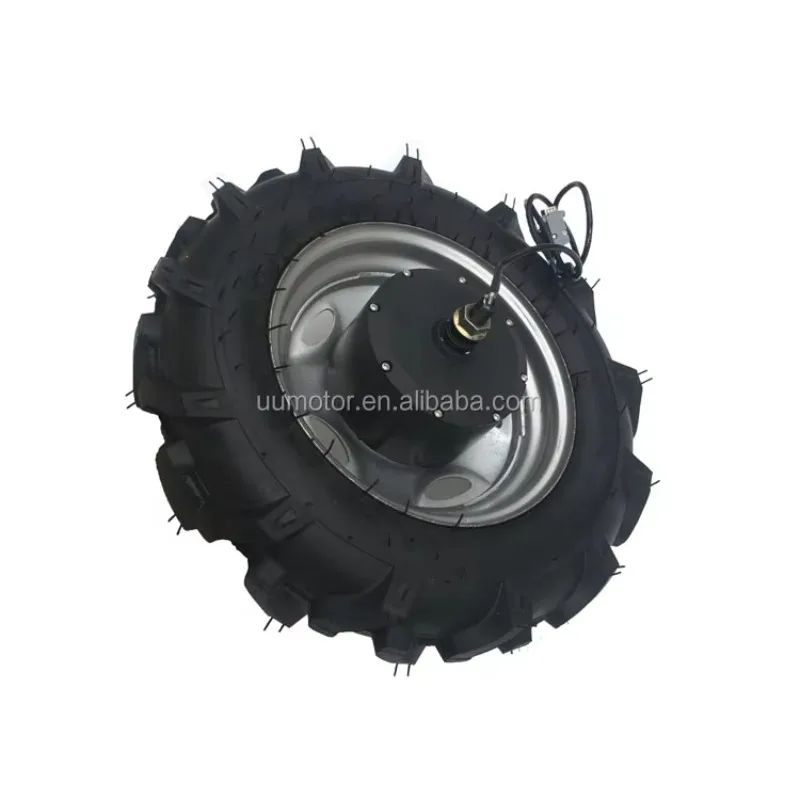M High Torque 120nm 20inch 1000w Tube Tractor Tire  Hub Motor With Encoder for Agricultural Robot
