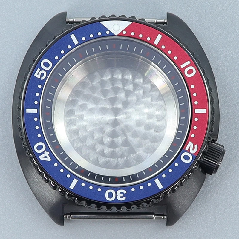 

45mm 009 Watch Case Sapphire Glass waterproof With chapter Ring For Seiko NH35 NH36 NH38 NH34 28.5mm Dial Modified Big Abalone
