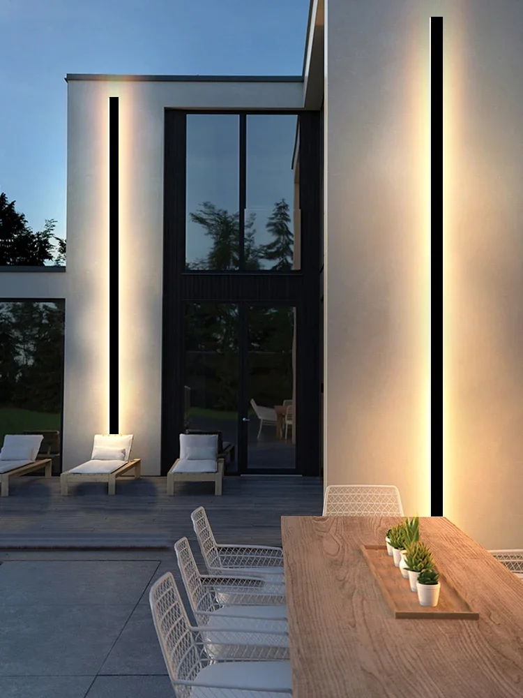 

Outdoor Waterproof Wall Lamp LED Strip Background Wall Lamp Stair Garden Lamp Living Room Bedroom Bedside Ip65 Wall Lights