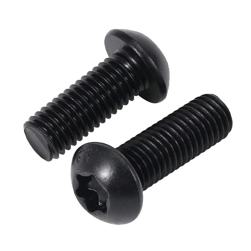 10.9 Grade High Strength Black Torx Pan Head Screws, Tamper Resistant Anti-Theft Round Head Fasteners M3 M4 M5 20~30Pcs Pack