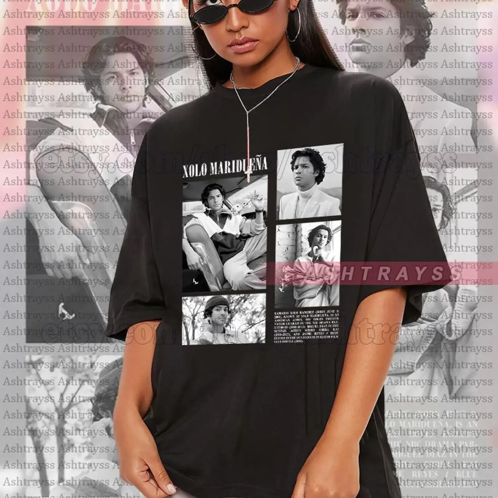 Camiseta Xolo Maridueña con diseño de biografía vintage, estilo vintage, lavada, cómoda, suave, versátil, gráfico, unisex, ligeramente masculina
