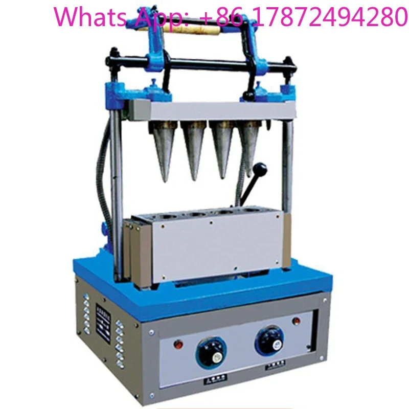 

Ice Cream Cone Machine Fully Automatic Tray Machine 4 Head Cone Ice Cream Wafer Crispy Crust Machine DST-4