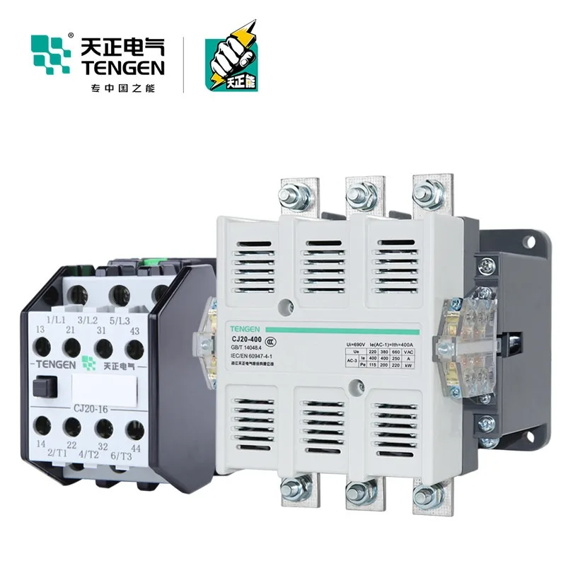 Tianzheng AC contactor CJ20- 16/25/40/63/100/160/250/400/630A 220 380V