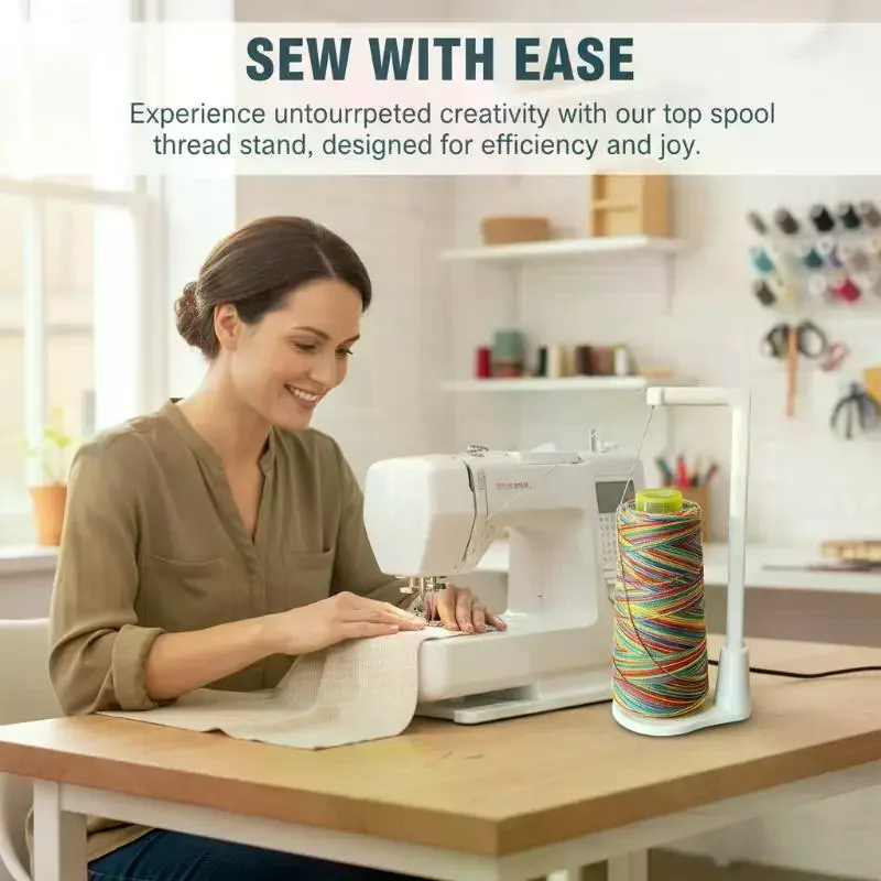 Sewing Machine Thread Stand Universal 3D Printed Winding Storage Stand Household Sewing Machine Vertical Spool Rack