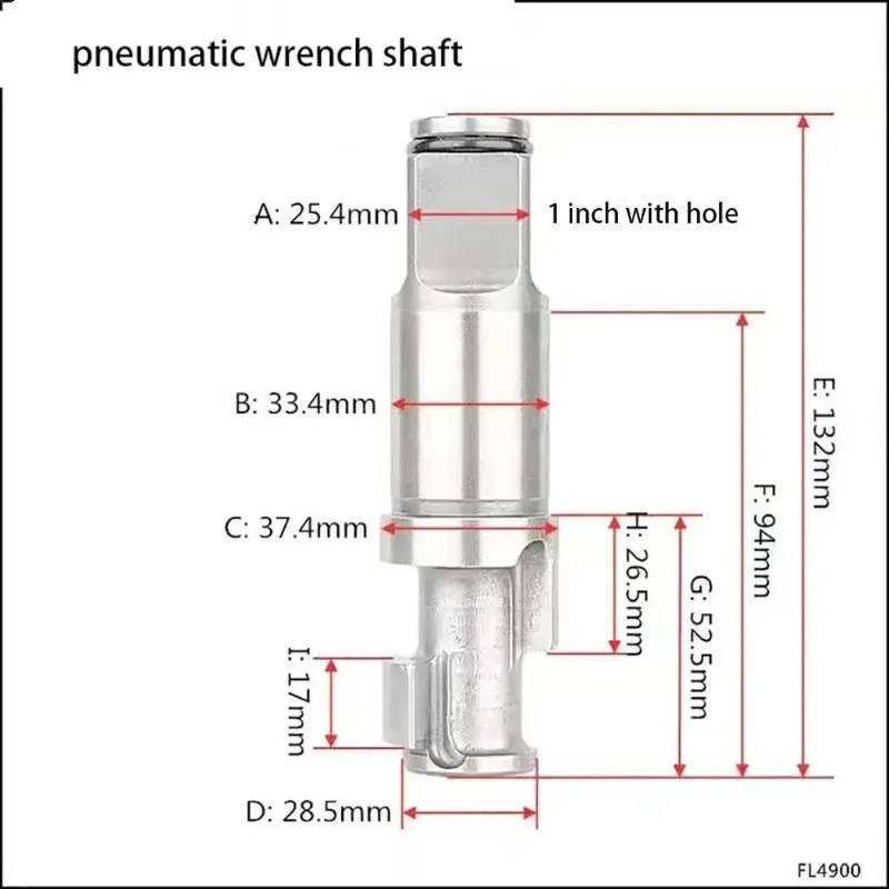 Apply To Small Wind Cannon Axis 1/2 Small Wind Cannon Strike Long Tripping  Accessories Air Cannon One Inch Head Axis 4/3 Heads
