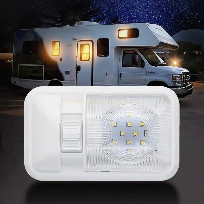 

Single Dome Light with Lens Three Way Switch LED Ceiling Light for Boat