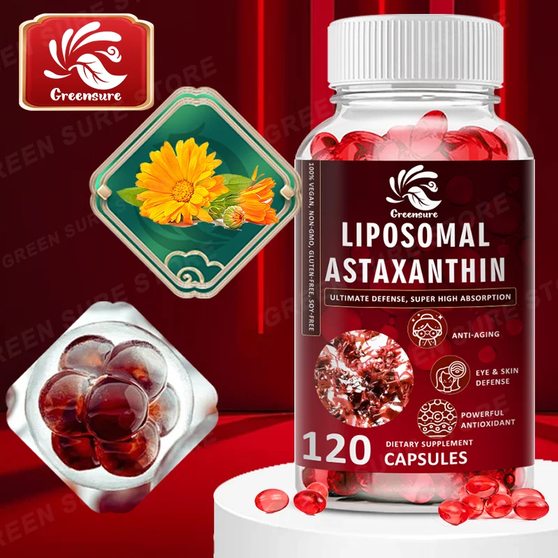 

Liposomal Astaxanthin 24mg - Provides Antioxidant support, promote skin vitality, improve eye health, support the immune system