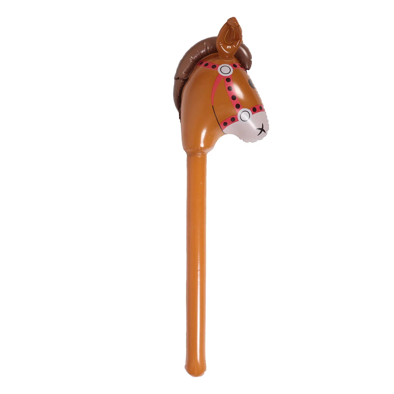 Horse Head Stick Inflatable Horses for Kids Blow up on Toy Halloween Toys Cowboy Hammer Balloons Pvc Child