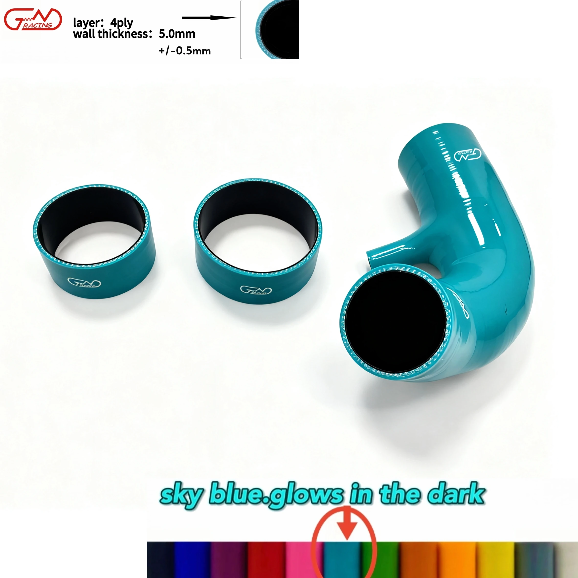 Fit 2002-2007 Mini Cooper S R53 1.6 Siliocne Intake Air Duct & Snoot Boots Hose Kit