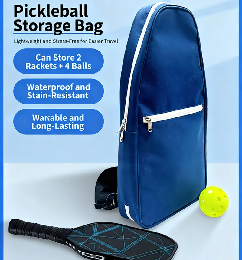 Pickleball Racket Bag Cover Paddle Racket Backpack Waterproof Multifunction Outdoor Sports Portable Racket Bag For Men Women
