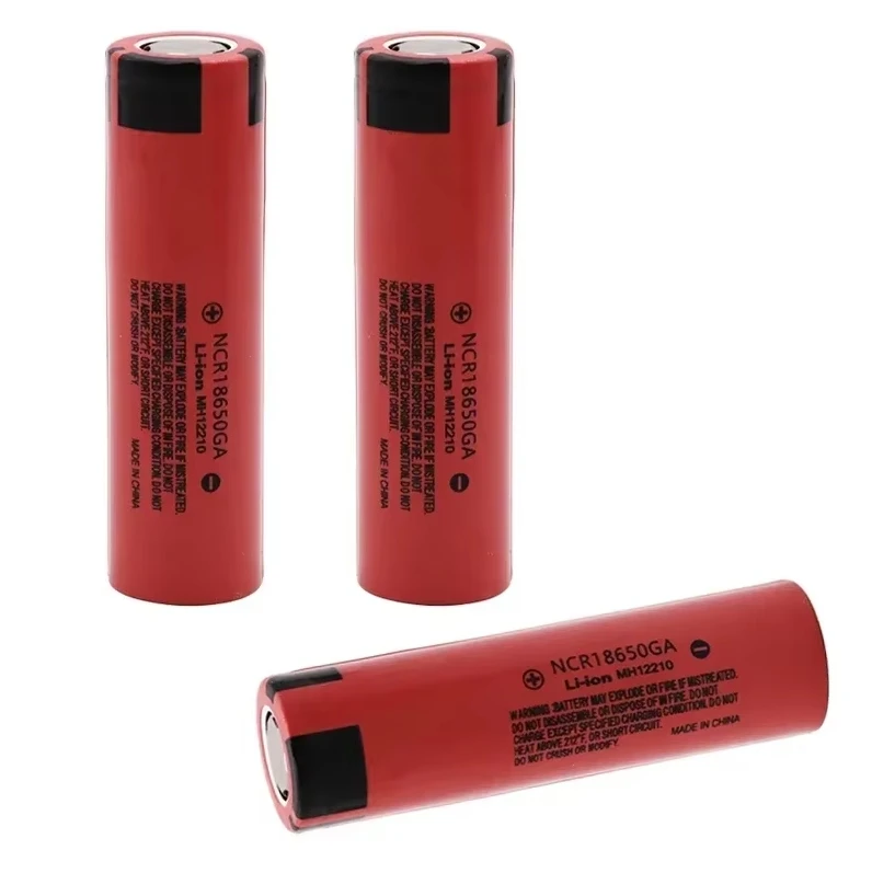 2024 100% Original NCR 18650GA High Discharge 3.7V 3500mAh 18650 Rechargeable Battery Flashlight Flat Head Free of Shipping