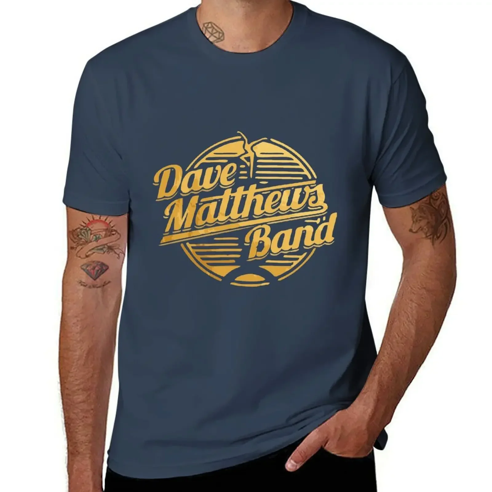 Dave Matthews Band gold T-Shirt cute clothes animal prinfor boys anime heavyweights mens big and tall t shirts