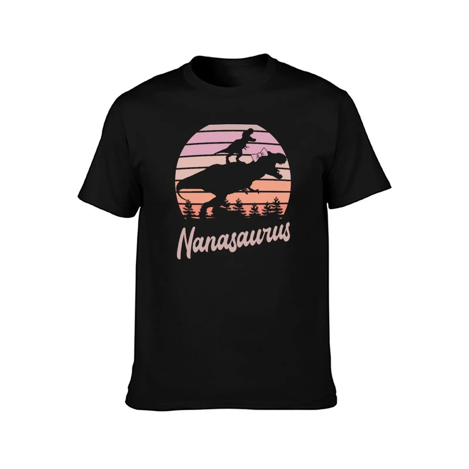 Nanasaurus T-Rex Dinosaur T-Shirt Plus Size Workout Short Sleeve Top T-Shirt