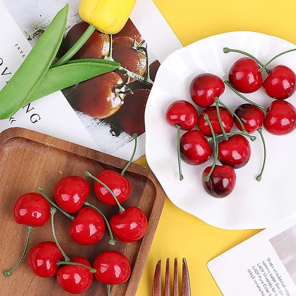 20PCS Multicolor Simulation Fruits Vegetables Plastic Room Decoration Food Model Photography Props Accessories