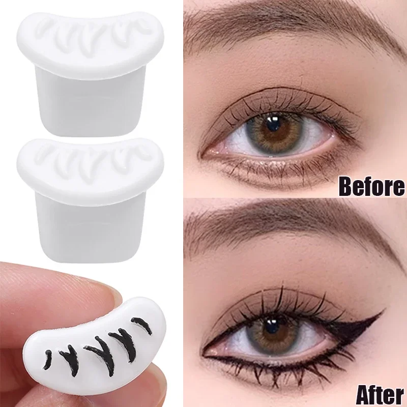 V-Shaped Simulation Lower Lashes Stamp Eyes Makeup Cosmetics Tools Natural Long Lasting Lazy Eyelashes Assistant Extension Tool