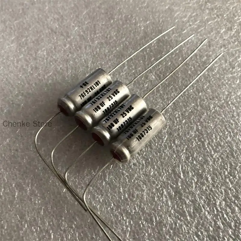 

10PCS/New American Antique Red Head 76F92KL Series 100UF 25V Audio Electrolytic Capacitor