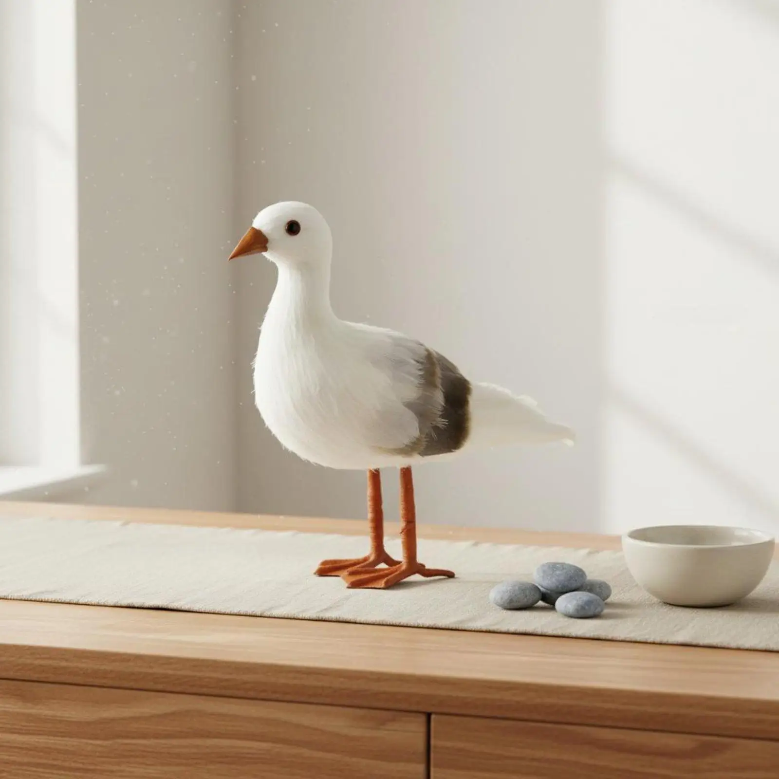 Realistic Artificial Bird Statue Feathered Decor Figure Tabletop Ornament for Home Indoor Outdoor Setting