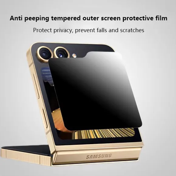 

Screen Protector For Samsung Galaxy Z Flip 7 SE 7 6 5 Flip7 Flip6 Flip5 5G Anti-spy Privacy Full Cover Tempered Glass