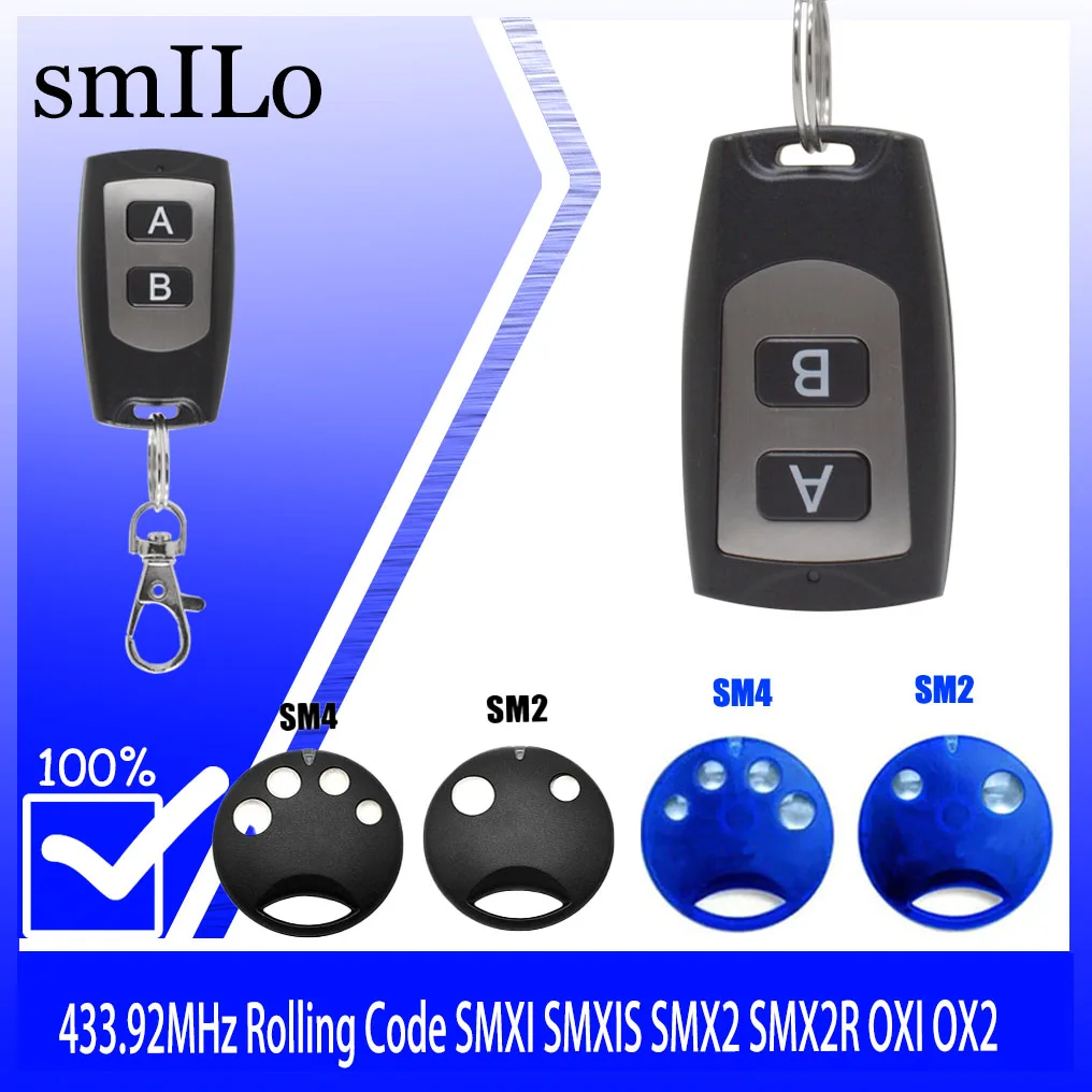 433.92MHz channel Garage door remote control wireless transmitter receiver models are 100% compatible SMILO SM2 / SM4