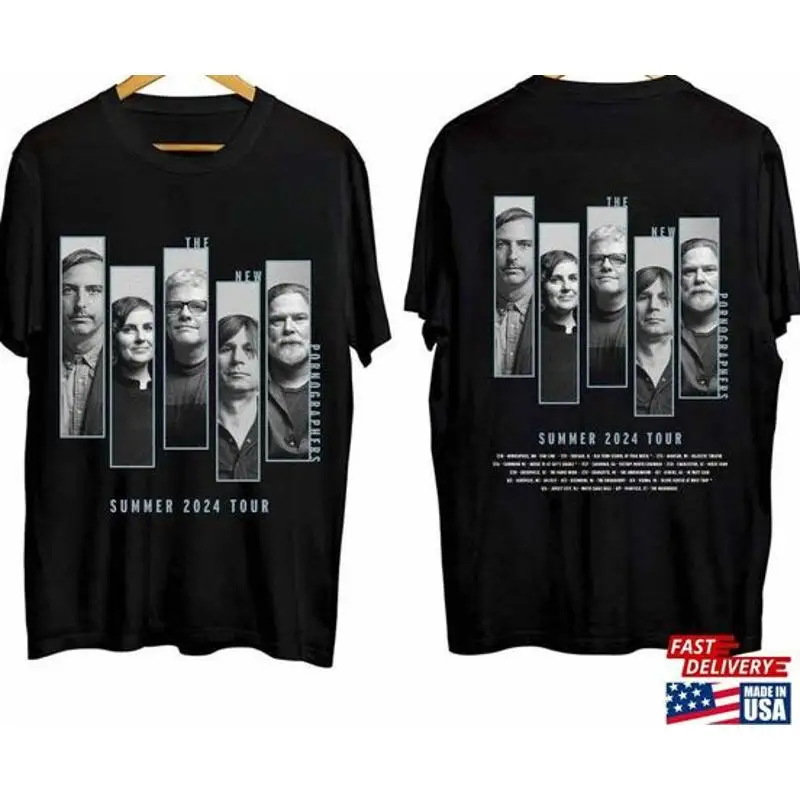 

Thhe New Pornographers 2024 Tour Shirt Band Fan Unisex tshirt