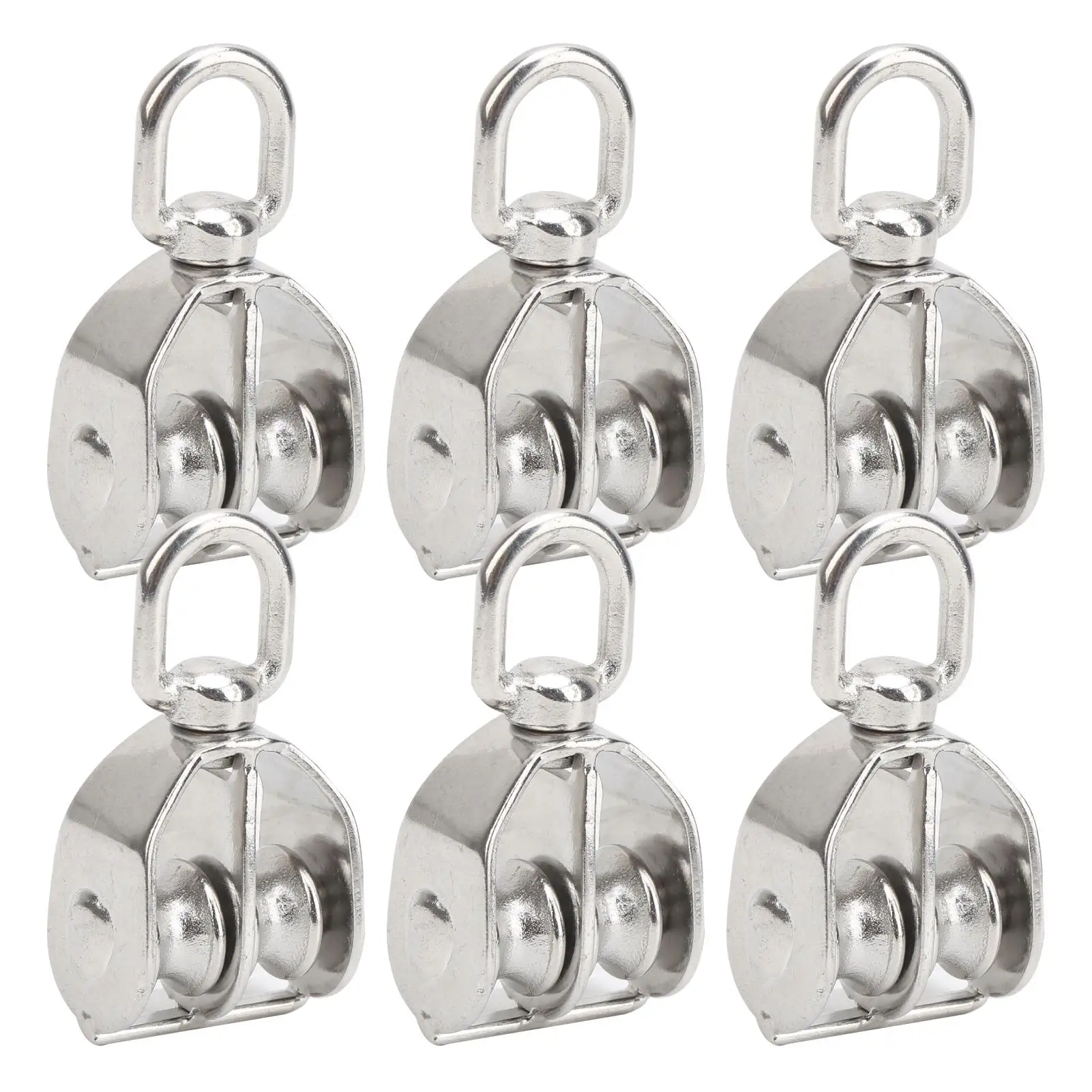 Heavy Duty M15 Stainless Steel Pulley Set for Lifting - 10pcs