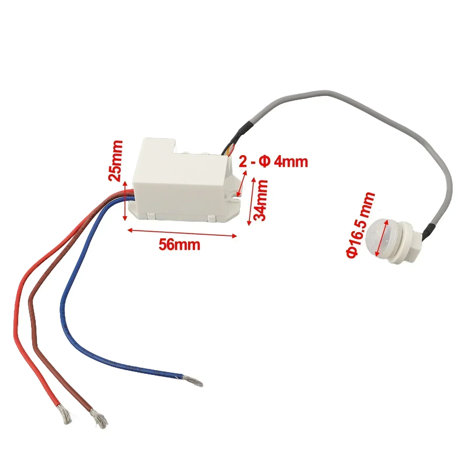 360 Degree Detection Sensor Body Motion Sensor Switch For Security Systems Time Setting Options Easy To Install