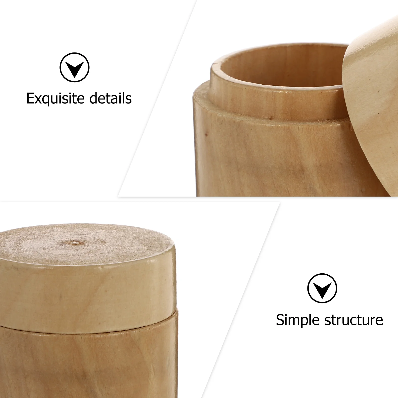 

Wooden Jewelry Box Boxes for Christmas Gift Container Empty Ring Case Organizer