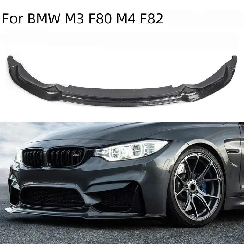 

Dry Carbon Fibre For BMW F80 M3 F82 F83 M4 V Style Body Kit Auto Accessories Car Front Bumper Lip Splitters Car Accessories