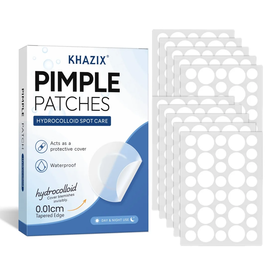 144/360/720Pcs Invisible Hydrocolloid Facial Patches, Assorted Sizes, Breathable Waterproof Clear Skin Stickers, Daily Use