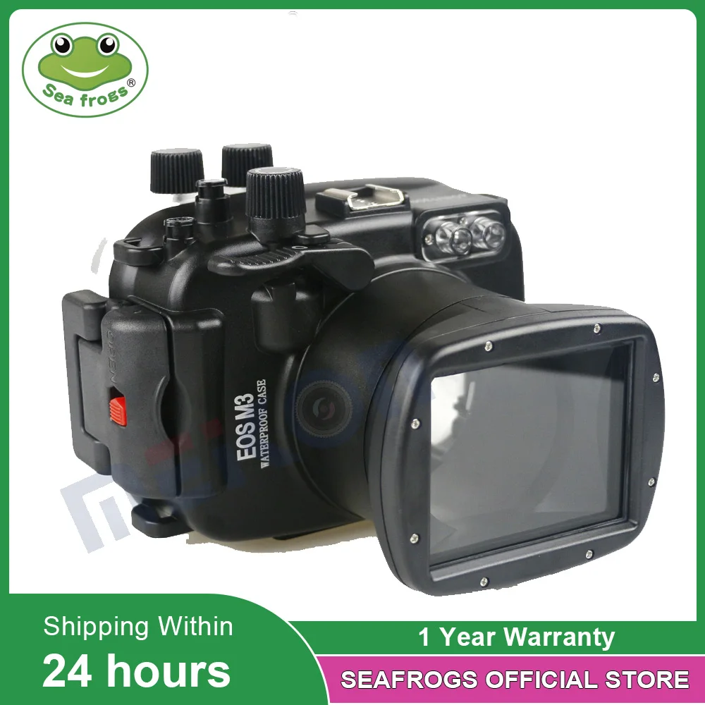 

For Canon EOS M3 18-55mm Camera Waterproof Housing Case 40m 130ft Underwater Photography Inbuilt Leak Detection Sensor