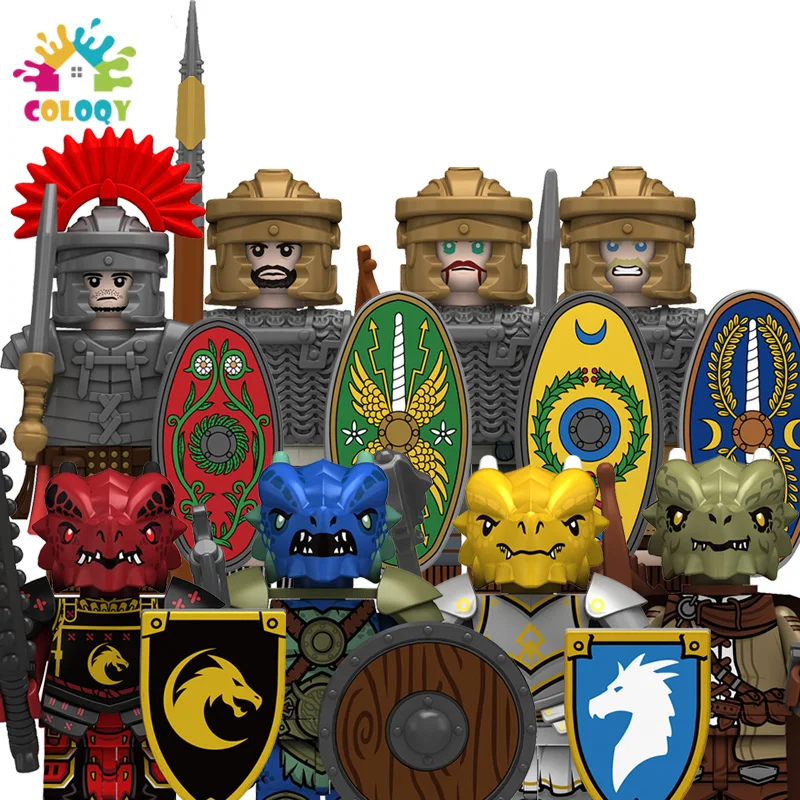 

Kids Toys Golden Dragon Knight Building Blocks Signifer Heavy Infantry Mini Action Figures Toys For Kids Brithdays Gifts