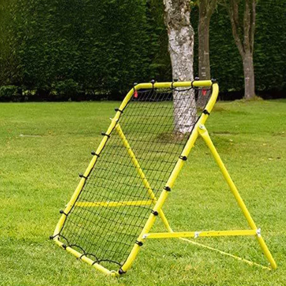 Kickback Football Practice Net with 20 Elastic Ropes Target Goal Net Rebound Net Training Aid for Kids Teens & Adults