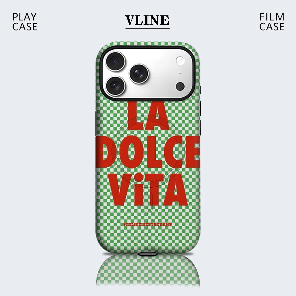 La Dolce Vita Italienische Handyhülle für Magnetische iPhone 17 16 15 14 13 Pro Max Plus Einzel- und Doppelschichtige Robuste Hülle