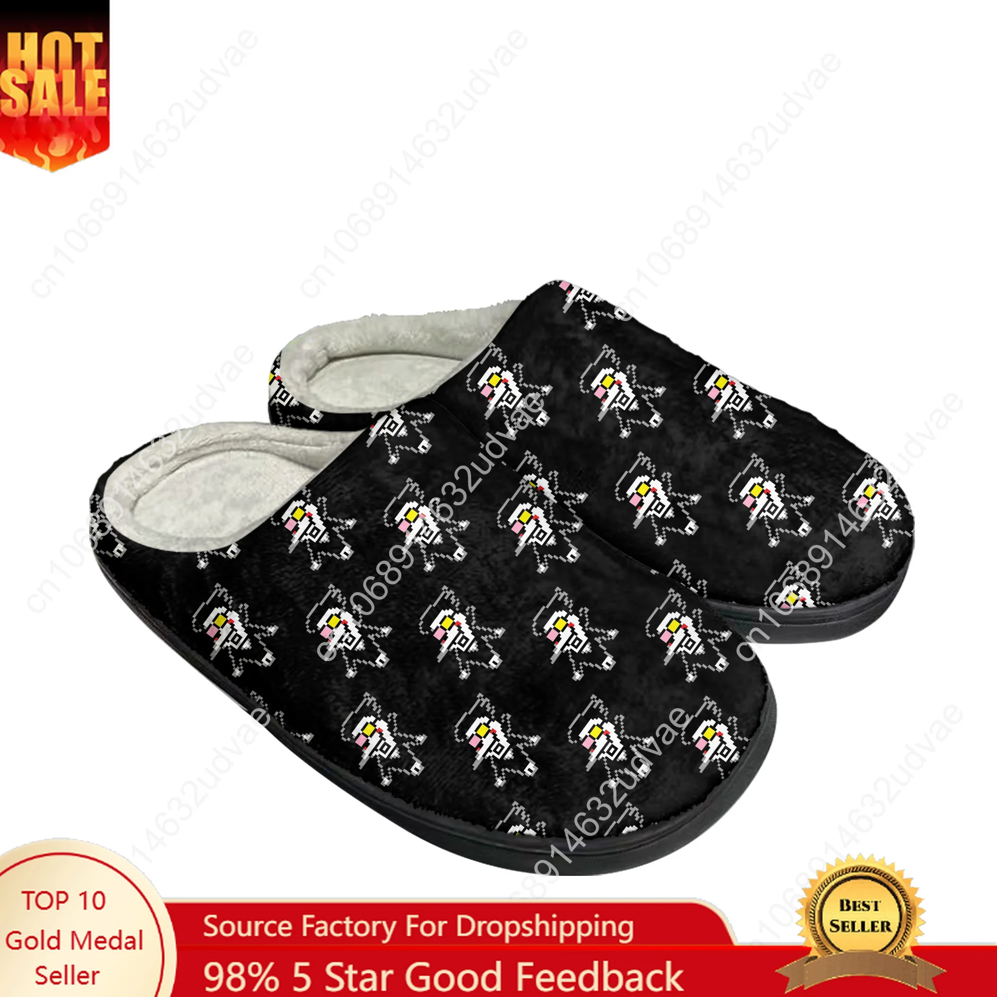 

Deltarune Spamton Undertale Cotton Slippers Mens Womens Youth Boy Girl Plush Bedroom Keep Warm Shoes Customized Thermal Slipper