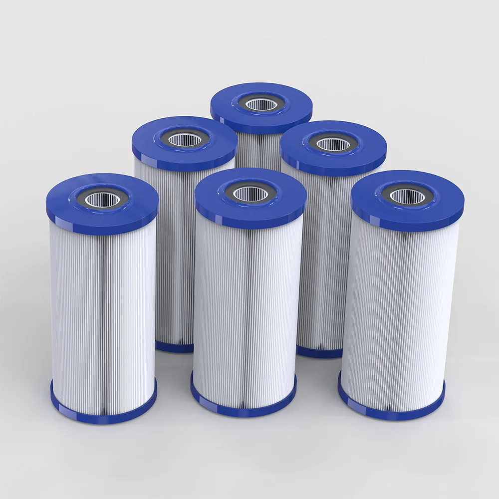 6pc 20 Micron Cold Plunge Water Filter Square Shape Outdoor Shower and Bathtub Recovery Filter Use for All in Cold Plunge