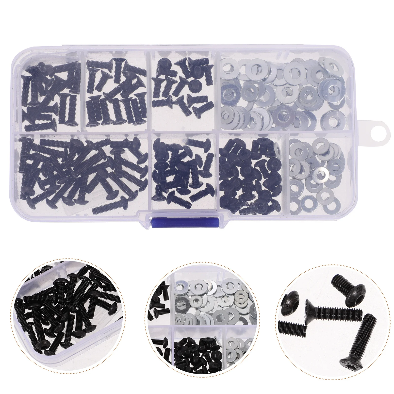 

1Set Remote Control Car Screw Kit Small Flat Round Head Screws Repair Replacement Accessories Set Remote Control Car Screws