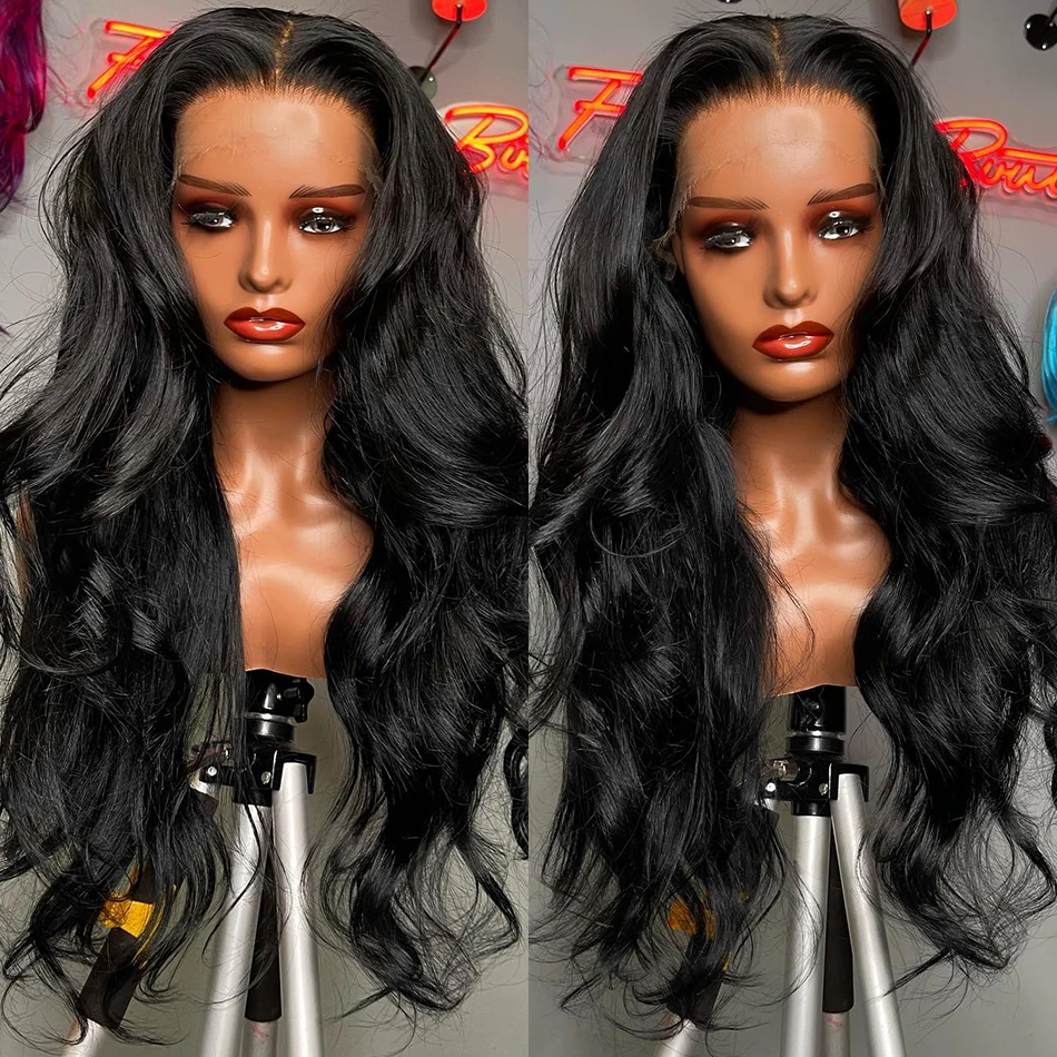 30 40 Inches 13x6 HD 220% Transparent Body Wave 5x5 Glueless Ready To Go Lace Front Human Hair Wigs 13x4 Lace Frontal Wig