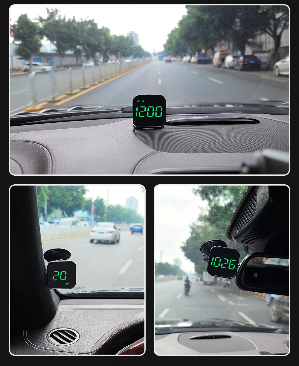 Auto-GPS-Head-Up-Display, LED-Smart-Digitaltacho, Fahrzeuggeschwindigkeitsanzeige G4S HUD, Autozubehör für alle Fahrzeuge mit Geschwindigkeitswarnung – Detail 22