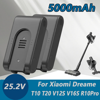 25.2V Battery For Xiaomi Dreame Vacuum Cleaner T10 T20 V12S V16S R10pro Handheld Cordless Vacuum Cleaner Accessory Parts 5000mAh