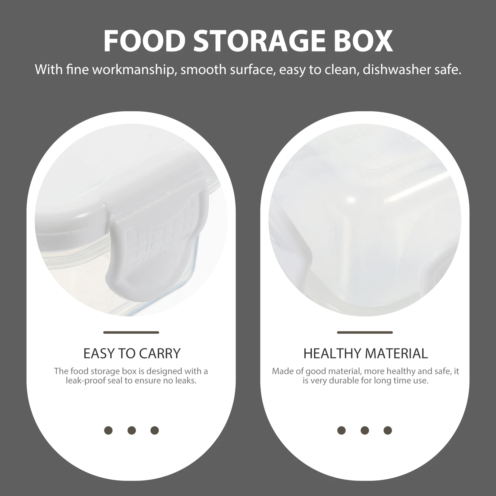 

5pcs Sealing Storage Box Square With Lids Condiment Dish Leak Proof Travel Condiment Box Portable Containers Snack