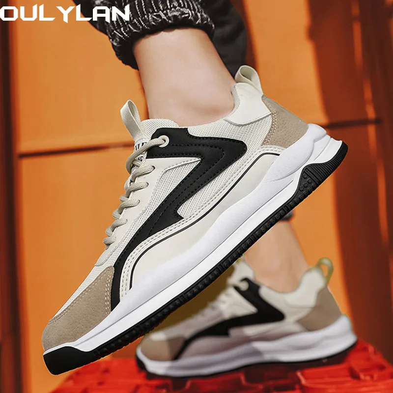 

Oulylan 2024 Male High Tide Footwear Soft Sole Outdoor Men's Running Sneakers Comfortable Mesh Breathable Walking Shoes