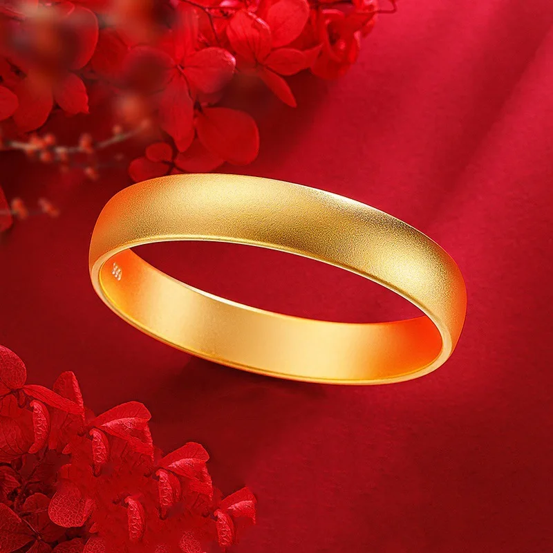 

Women 12mm Tire Bangle 24K Gold AU999 - Exclusive, 12mm fit, AU999 quality guarantee