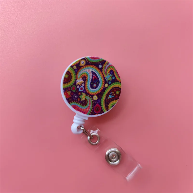 Mandala Ausziehbarer Kartenhalter mit Schnalle für Damen, Geschäfts-Ausweisklammer, Kartenhalter für Mädchen, Ärzte, Krankenschwestern, Ausweishalter – Detail 31