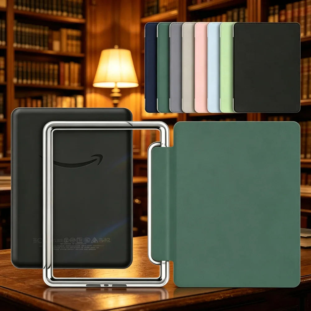 Clear Back Case for 2021 All New Kindle Paperwhite Signature 11th Generation 6.8 Inch M2L3EK M2L4EK Ebook Smart Cover Funda
